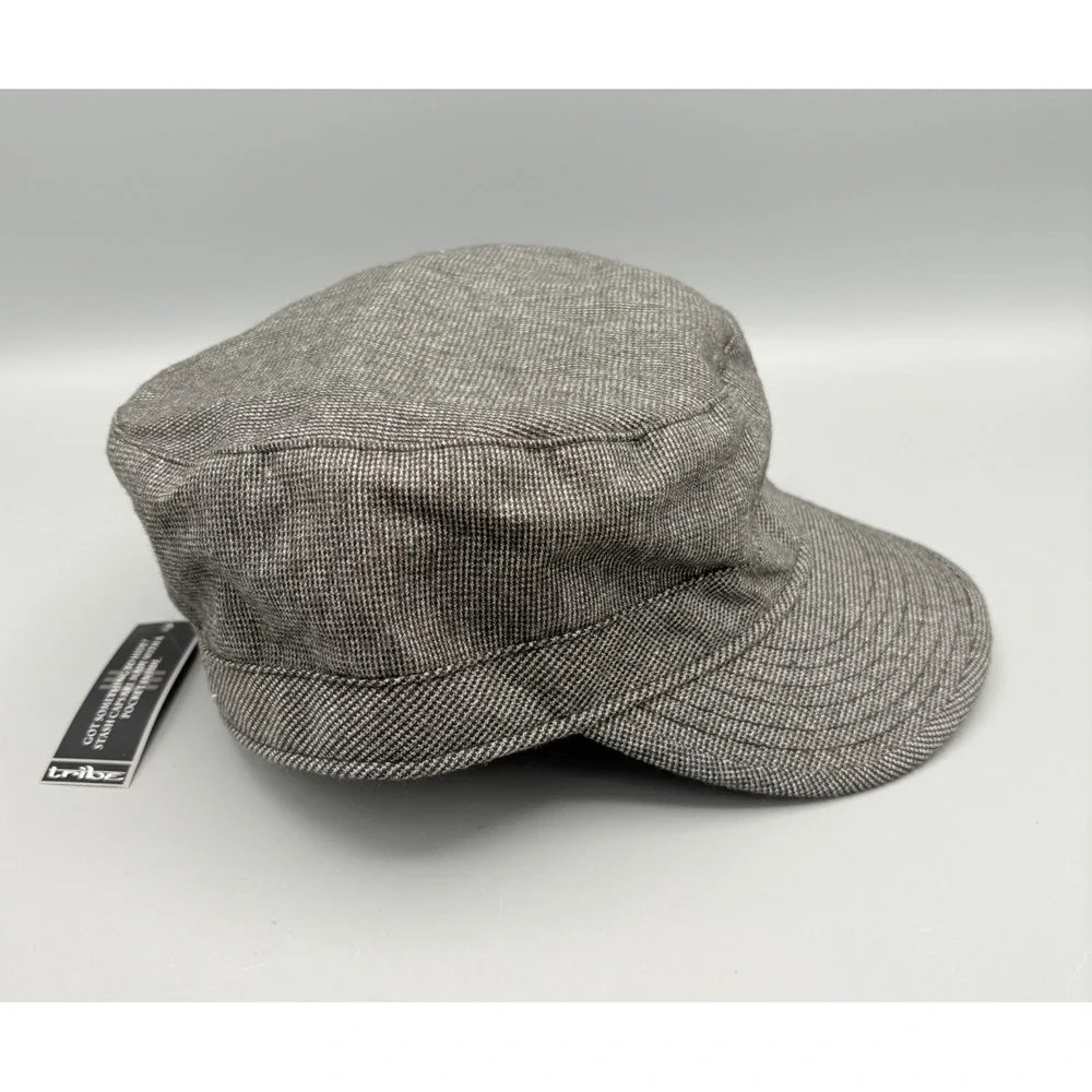 Tribe Headgear Stash Cap Fitted Men's‎ M Gray Hat Military Style NWT